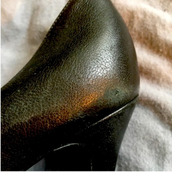 ALEXANDER MCQUEEN BLACK LEATHER GOLD DIAMOND SKULL Vintage Heels Pump Stilettos - Picture 7 of 8